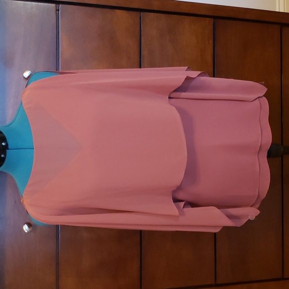 WHBM Convertible Layered Blouse Camisole in Cinnamon / Tank / Shell; Size XXS - Picture 5 of 16